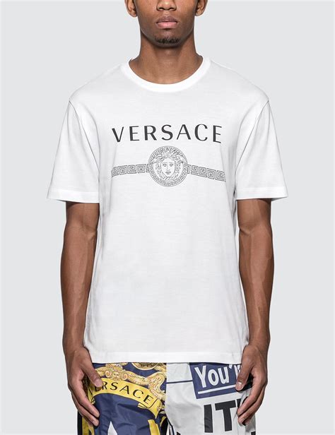 versace collection white tshirt|Versace collection men shirt white.